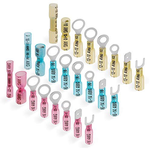 image for Kuject 255PCS Heat Shrink Wire Connectors, Waterproof Electrical Crimp