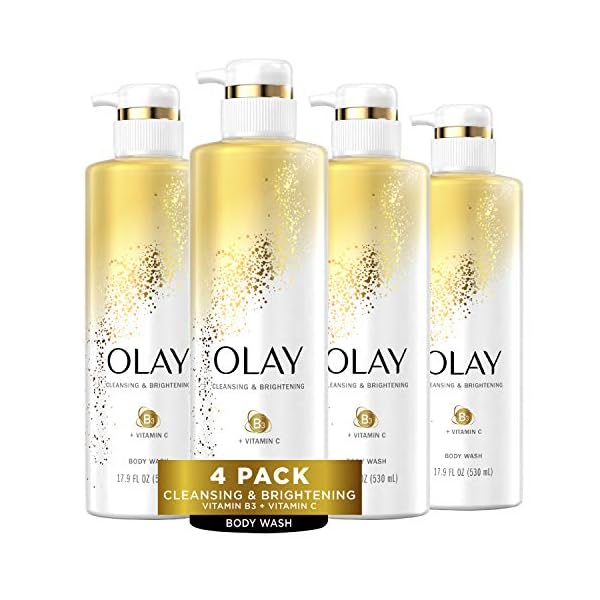 Olay-Body-Wash-with-Vitamin-C-and-Vitamin-B3-Cleansing-Brightening-179-Fl-Oz-Pack-of-4 Olay Body Wash with Vitamin C and Vitamin B3, Cleansing & Revitalizing, 20 FL Oz (Pack of 4)