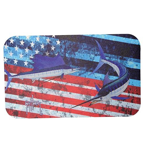 Guy Harvey Non-Slip EVA Foam Cooler Top Pad Fits Yeti Easy Peel & Stick Application (Americana Sailfish Fits Yeti Roadie 15, Fits Yeti Roadie 15)