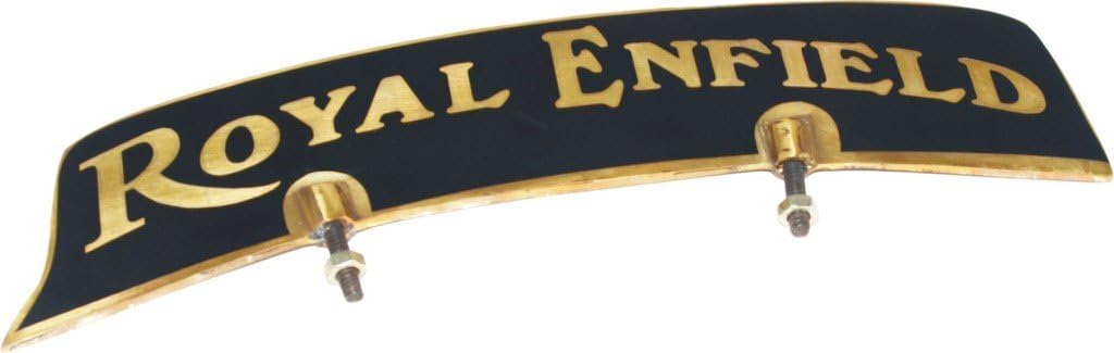 Royal Vintage spare Vintage Front Mudguard Brass Number Plate For Royal Enfield Bikes by Royal Vintage Spare