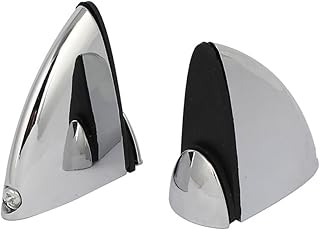 Aexit 5mm-12mm Thickness Fall Protection F Type Adjustable Glass Shelf Clamps Holder Safety Clips Support 2pcs