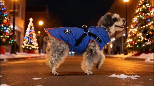 Amazon.com : Norbi Dog Winter Coat with Harness Built in