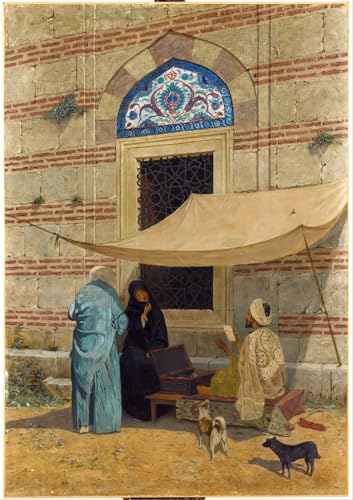 Peinture de scribe public Osman Hamdi Bey Tableaux Modernes Toile Canvas Haute Définition 60x90