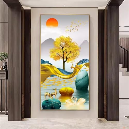 Diamond Painting Adulte Animaux 90x180cm Kit Complet Strass Broderie Diamant Enfant Loisir Créatif