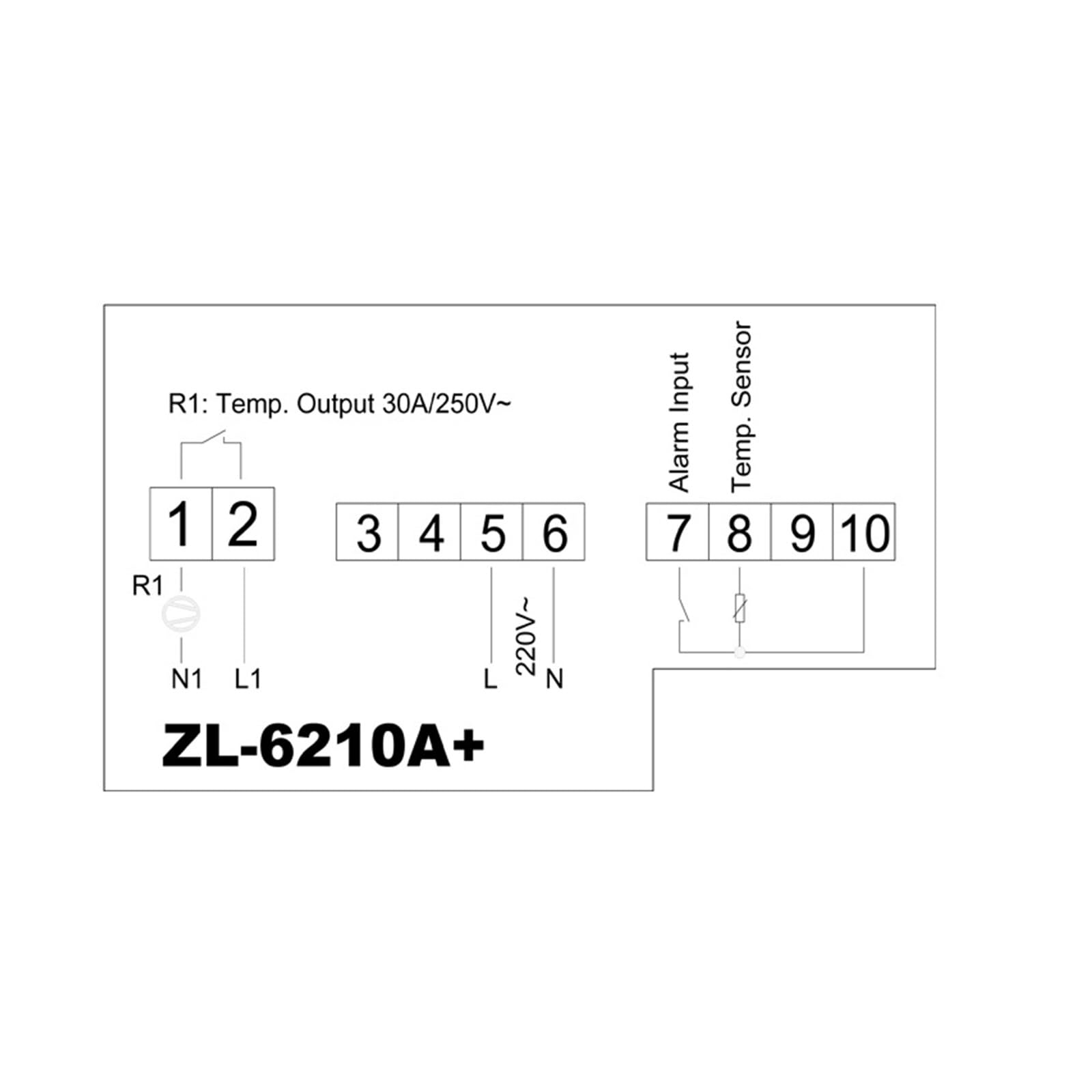 Regolatore di Temperatura, ZL-6210A+, Uscita 30A, Regolatore Di Temperatura, Termostato Digitale, Interruttore