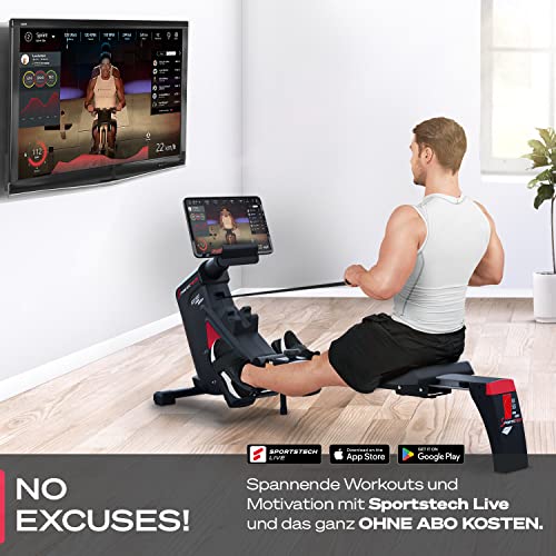 Sportstech RSX500 Rudergerät | Deutsches Qualitätsunternehmen | Wettkampfmodus inkl. Pulsgurt (im Wert von: 49,90… – Bild 3