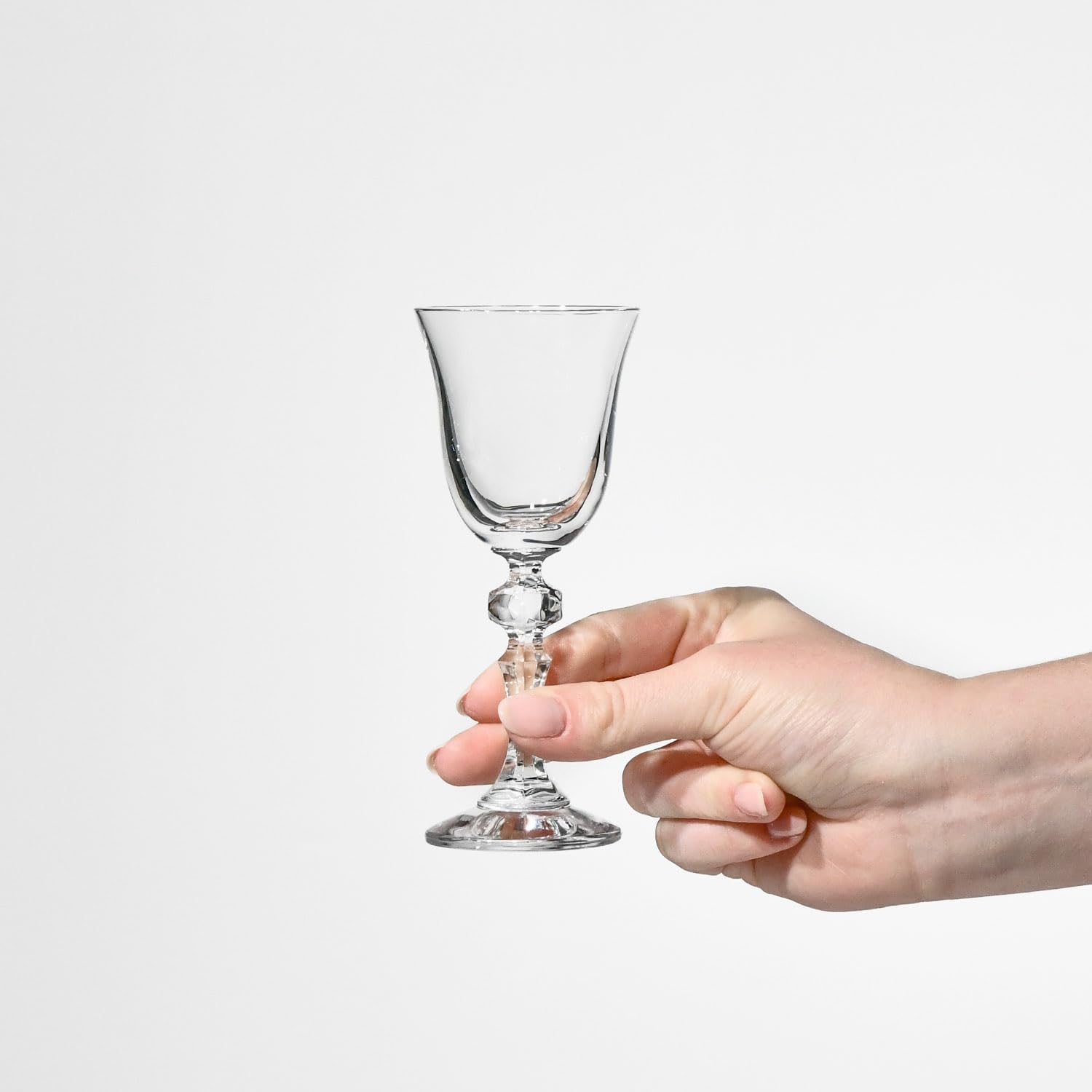 Krosno – Copas para Vodka, Shots y Licores 60 ml – Juego de 6 unidades – Colección Krista – Cristal sin Plomo – Diseño Clásico y Acabado Elegante