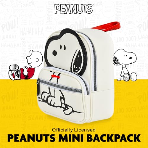 Concept One Peanuts Mini Backpack, Small Travel Bag for Men and Women, Snoopy, 9 Inch2
