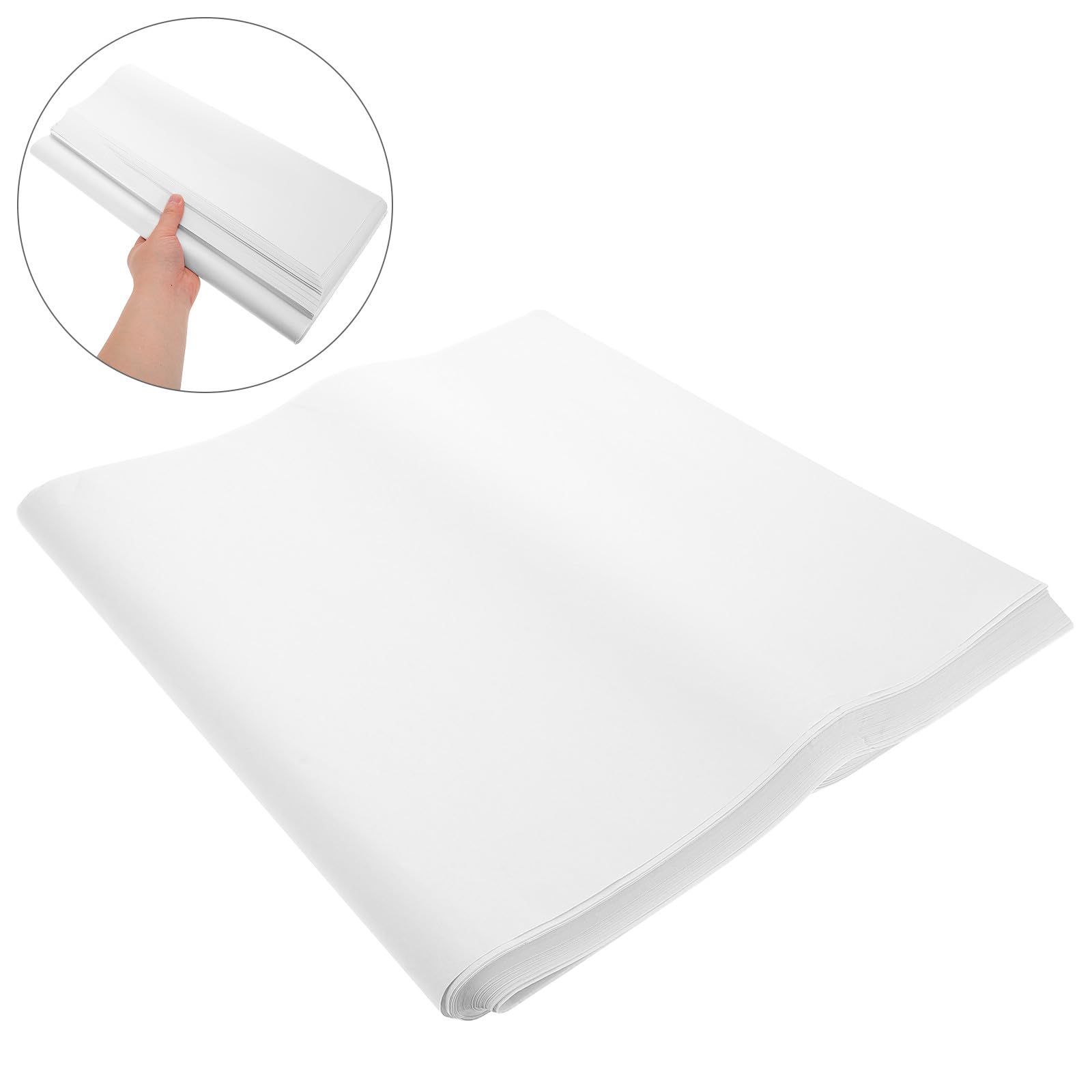 Feuille D'emballage 100 Feuilles 70x38cm en Papier Blanc | Déménagement et Expédition, Adaptée aux Électroniques et Objets Fragiles, Légère et Résistante
