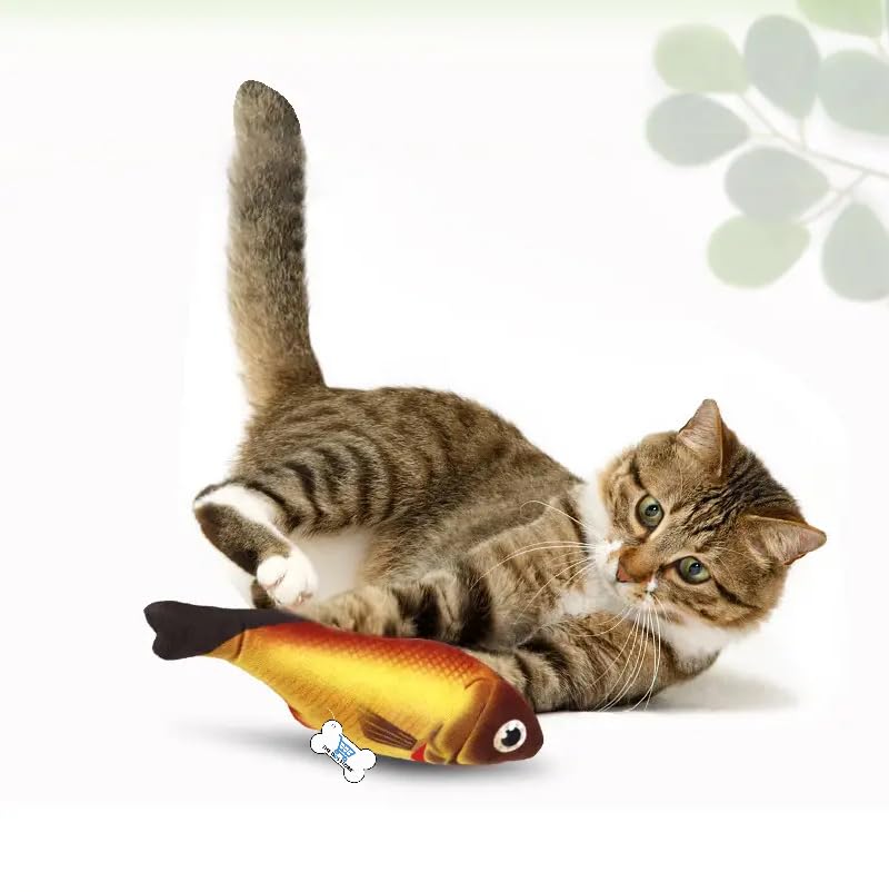 THE DDS STORE Cat Toy, Simulation Fish Shaped Cat Chew Toy, Bite Resistant Plush Cat Kicker Toy with Bell for Self Entertainment (Color May Vary) (B0CLKJHL66) Amazon Price History, Amazon Price Tracker