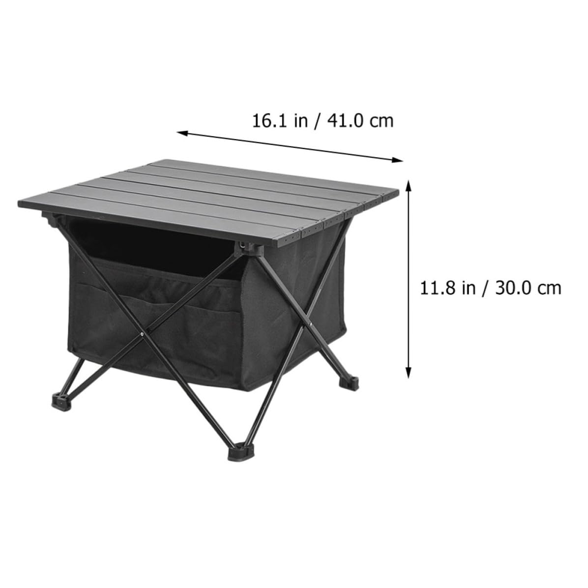 VALICLUD Tavolo Pieghevole Borsa Oxford da Campeggio in Lega di Alluminio Facile da Smontare Tasca Frontale per Picnic e Barbecue