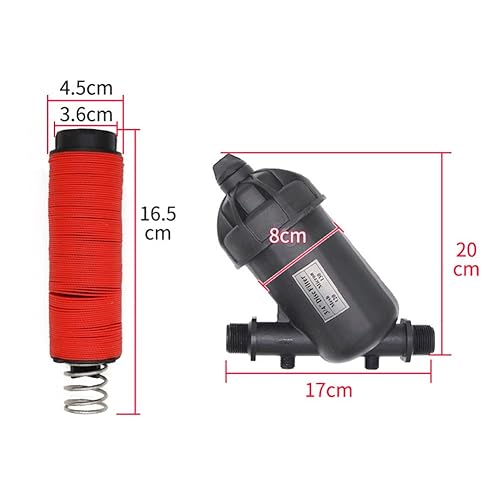 Miniatura 8 de DEWIN Filtro de riego por goteo  Filtro de disco de filtro de agua de 1 pulgada, 120 malla de 130 micrones, accesorio de riego por goteo para
