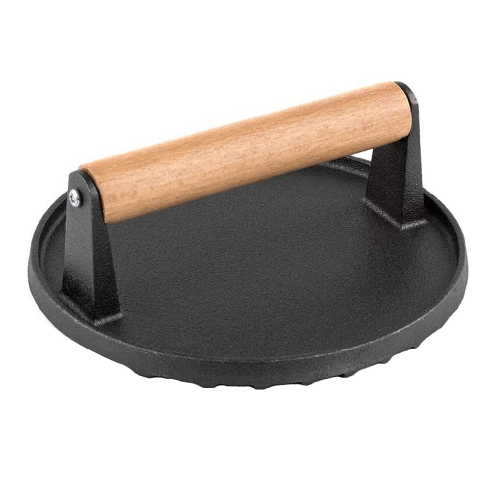 Temeemeg Smash Burger Press Round Iron Steak Grill Press Meat Bacon Burger Smasher for Cooking Tool.