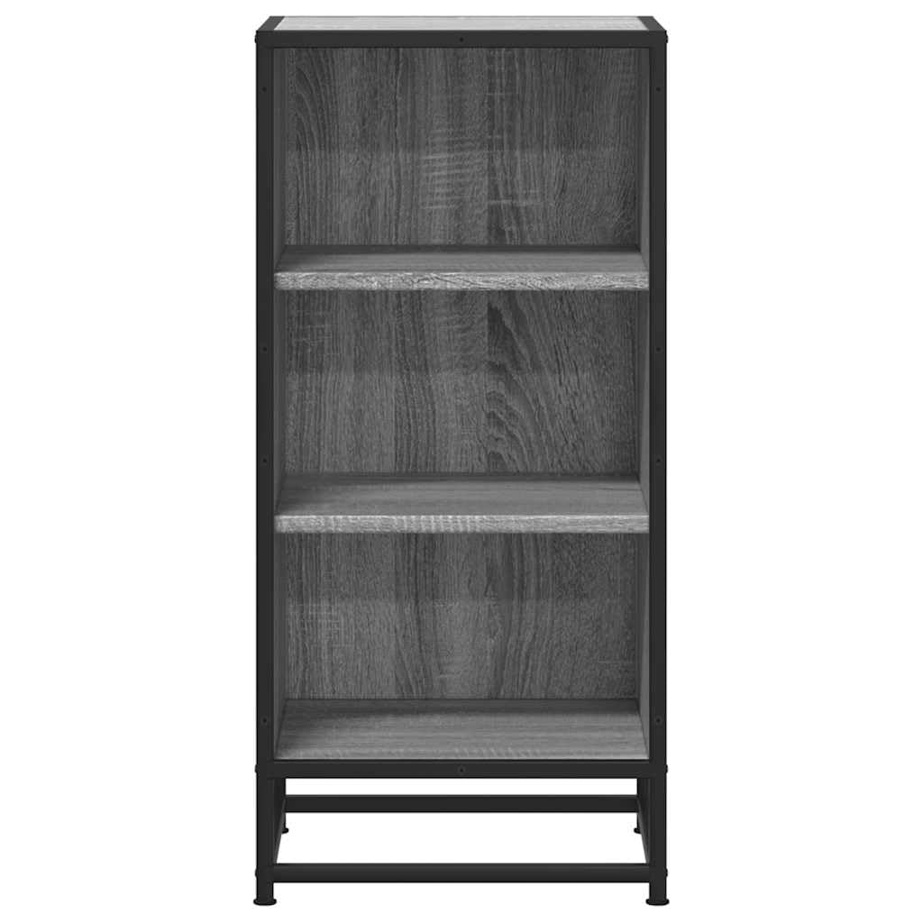 Credenza grigio Sonoma, 35,5 x 35 x 76 cm, in metallo