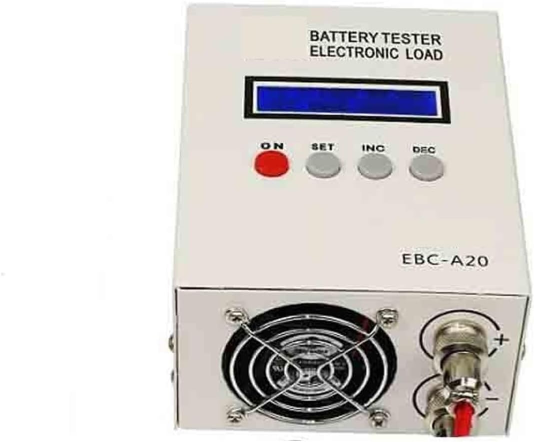 Battery Tester, Battery Capacity Tester Lithium Lead Acid Lithium Iron Ternary 5A Charge 20A Discharge Instrument with Test Stand