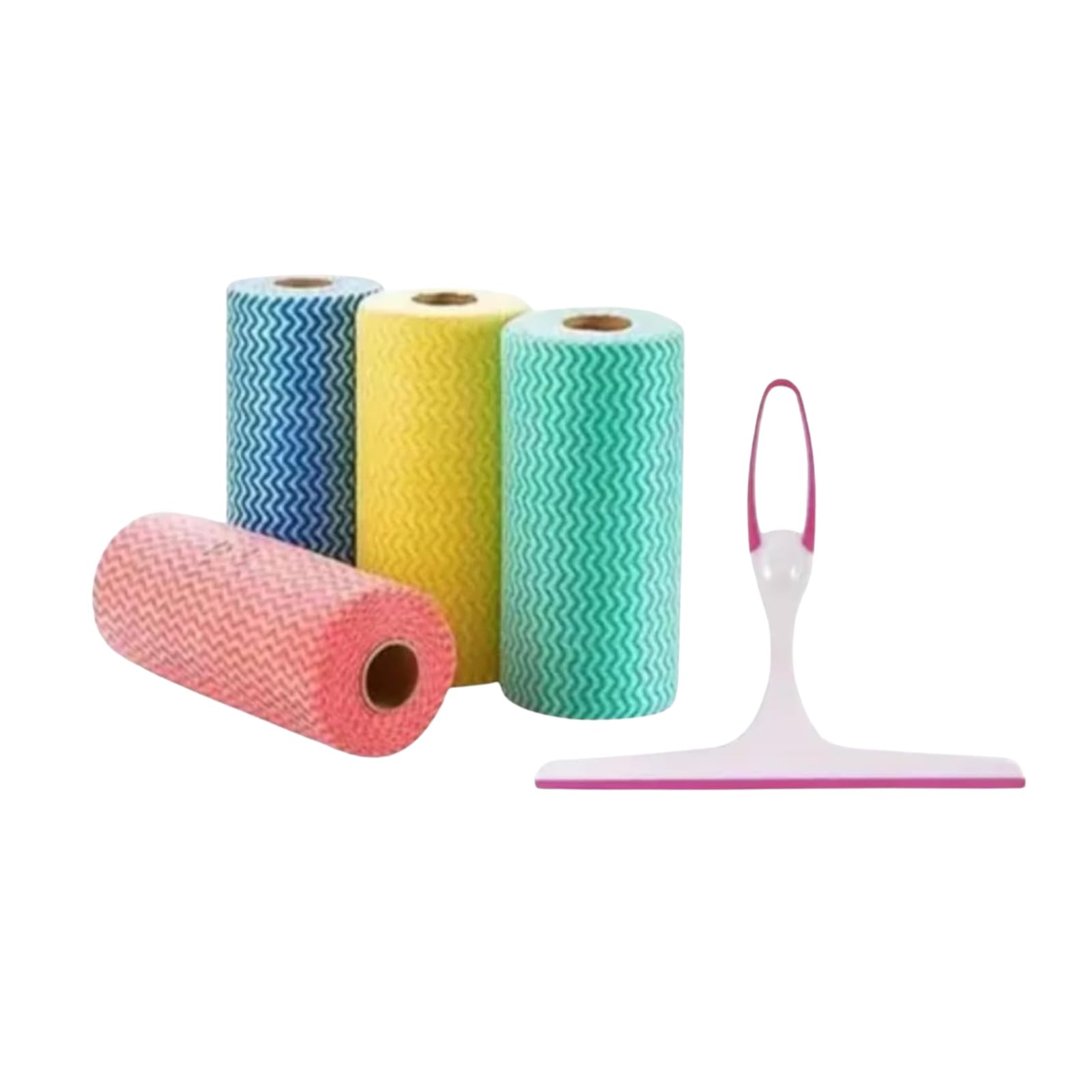 Eco-Friendly Non-Woven Kitchen Towels | 4 Pack Reusable & Disposable Dish Cloths with Free Wiper-image-36