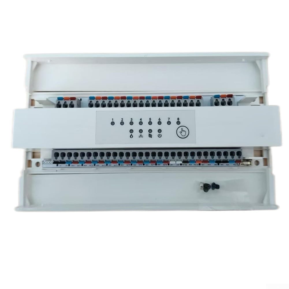 Controller centrale per riscaldamento a pavimento a 8 zone con attuatore valvola pompa sistema acqua calda e controller wireless che supporta il controllo della caldaia e della pompa (GA-106)