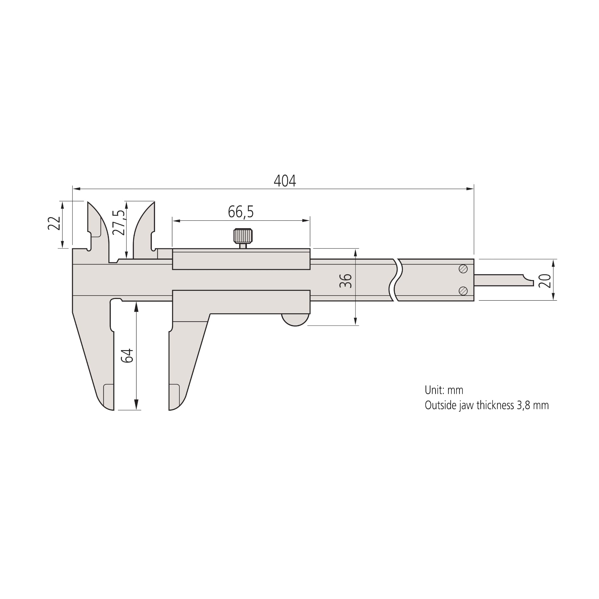 Mitutoyo 530-122 calibro a vernier, gamma 0mm-150 mm, precisione di 0,03 mm | Lettura 0,02 mm, meccanico, robusto