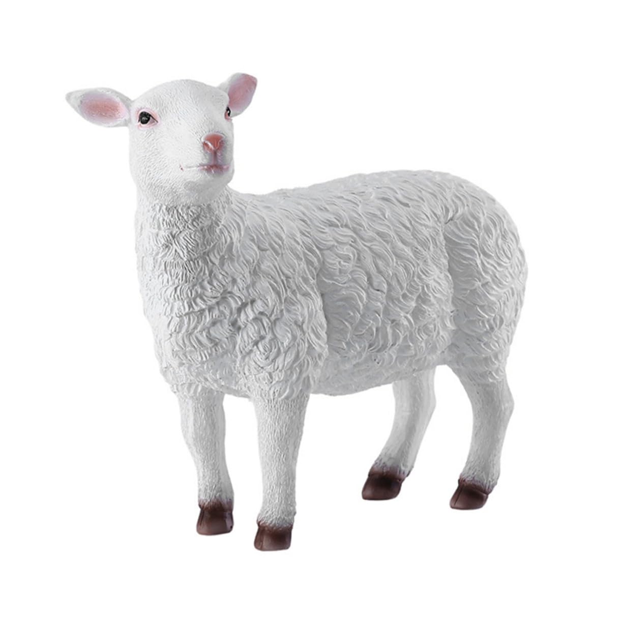 Figurine mouton résine décorative jardin extérieur pelouse maison