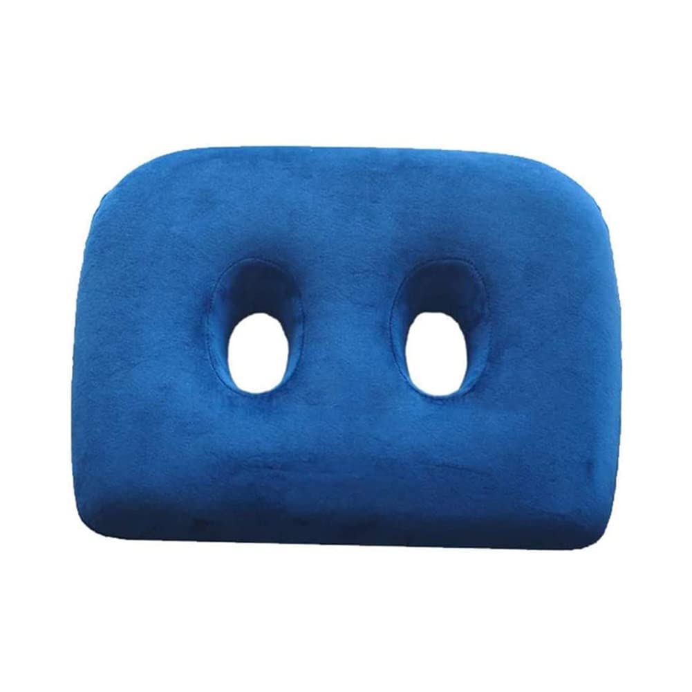 ESGT Memory Foam Sit Bone Relief Cushion with Two Holes for Butt, Lower Back, Hamstrings, Hips, Ischial Tuberosity
