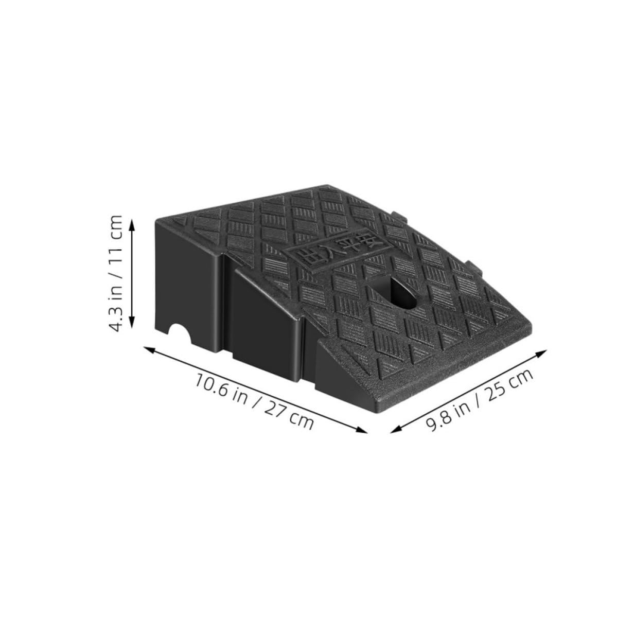 POPETPOP 2 Pezzi Rampa per Auto Portatile in Plastico Nero Elevata Capacità di Carico e Resistenza alla Pressione, come Rampa per Soglia e Rampe per Marciapiede
