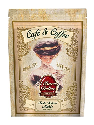 Café Molido Tueste Natural (bolsa zip 500 g) - El Barco Delice
