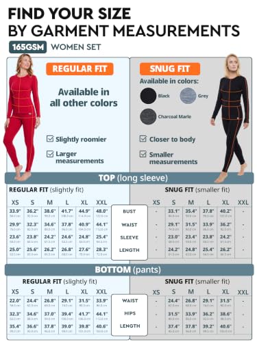 Image of 100% Merino Wool Base Layer Set Women - Thermal Underwear Long Johns PJs
