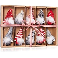 8Pcs Lutins Suspensions Pour Sapin De Noël, Mini Bonhommes Tricotés