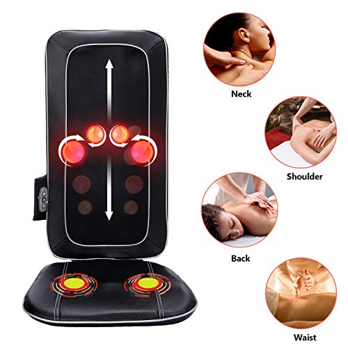 Back-Neck-Massager-Massage-Chair-Pad-with-Heat-for-Release-Pain-Fatigue-from-Neck-Back-Lumbar-Hip-and-Thighs-Deep-Kneading-Shiatsu-Massage-Cushion-or-Rolling-Massage-Use-at-Home-Office-Car
