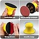 Shineboc 2 Stück 3 zoll Haken und Schlaufe Handschleifblock Polier mit Klettverschluss Pad für Polish Schleifscheiben, 3 inch Round