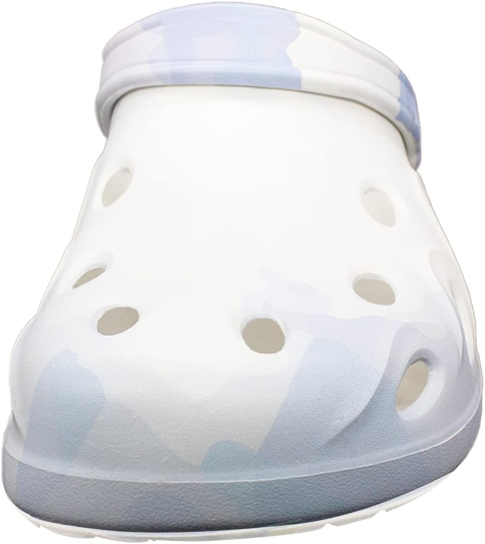 FolHaoth Men's and Women's Classic Tie-Dye Clogs Soft Cushioned Footbed Garden Shoes with Arch Support Anti Skid Indoor and Outdoor Beach Shower Sandals Slippers 7.5 Women/6.5 Men Dyedpurple image 3 of 4 B0BY2RGCP3