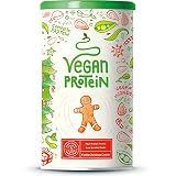  Proteína Vegana - GALLETA NAVIDEÑAS DE VAINILLA - Proteinas vegetal de soja, arroz, guisantes, semillas de lino, amaranto, semillas de girasol y semillas de calabaza germinadas - 600 g en polvo…