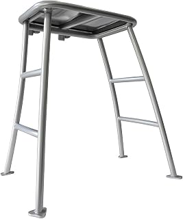 Krypt Towers Pro Poling & Casting Platform for Flats Boats, Bay Boats & Skiffs – Elevated Fishing Deck & Raised Shallow Water Views, 31.5" x 18.5" x 42", Anodized Aluminum with EVA Foam Top