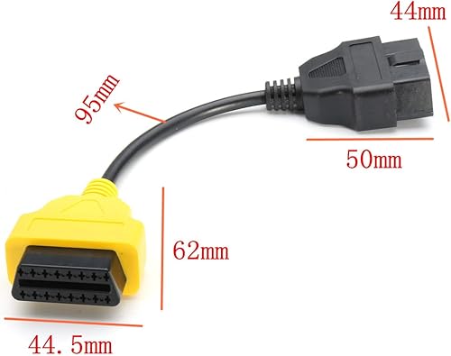 Miniatura 5 de 3 unids Cables Adaptadores A1+A2+A3 16-Pins Cable de Coche Adaptador Conector para Fiat para Alfa Romeo Lancia OBD II 2
