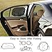 Coche Sun Shade, Paquete de 2 ventanas laterales para el coche Sombrillas...