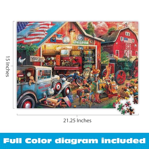 Image of Buffalo Games - Country Life - Antique Barn - 500 Piece Jigsaw Puzzle