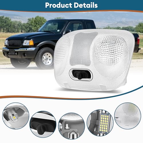 F37Z-13776-B LED Map Lamp Assembly con Cover para Ford miniatura 2