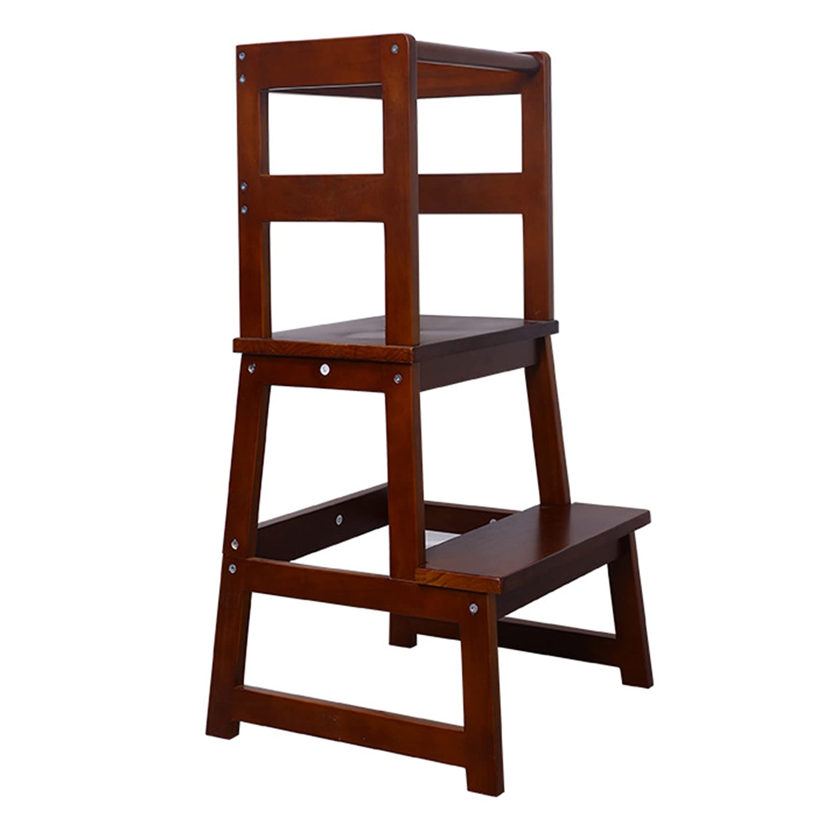 Taburete de Cocina para niños, Escalera de Madera para niños, Taburete de Madera con Plataforma Ajustable para niños pequeños, Taburete de Cocina para mostrador de Cocina, Taburete