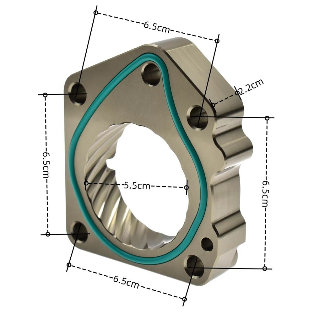 Dystans przepustnicy Pasuje do Civic 8. Generacji R18 2012-2015 Pasuje do Accord R20 Al Alloy Vortex uszczelka dolotowa korpus przepustnicy Spacer Element dystansowy kolektor dolotowy