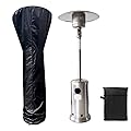 Patio Heater Covers, Waterproof Heavy Duty Storage Bag 600D Outdoor Heater Cover with Zipper,Black (89"H x 33"D x 19"B)