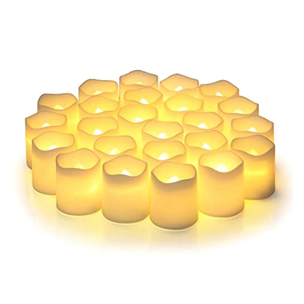 CTRLZS 24 PCS Flameless Wishing Candles With Batteries For Halloween And Christmas Decorate
