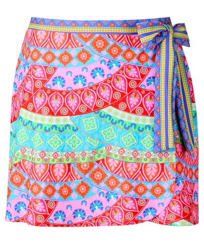 Bas de bikini wrap skirt en patchwork pour vos journées plage
