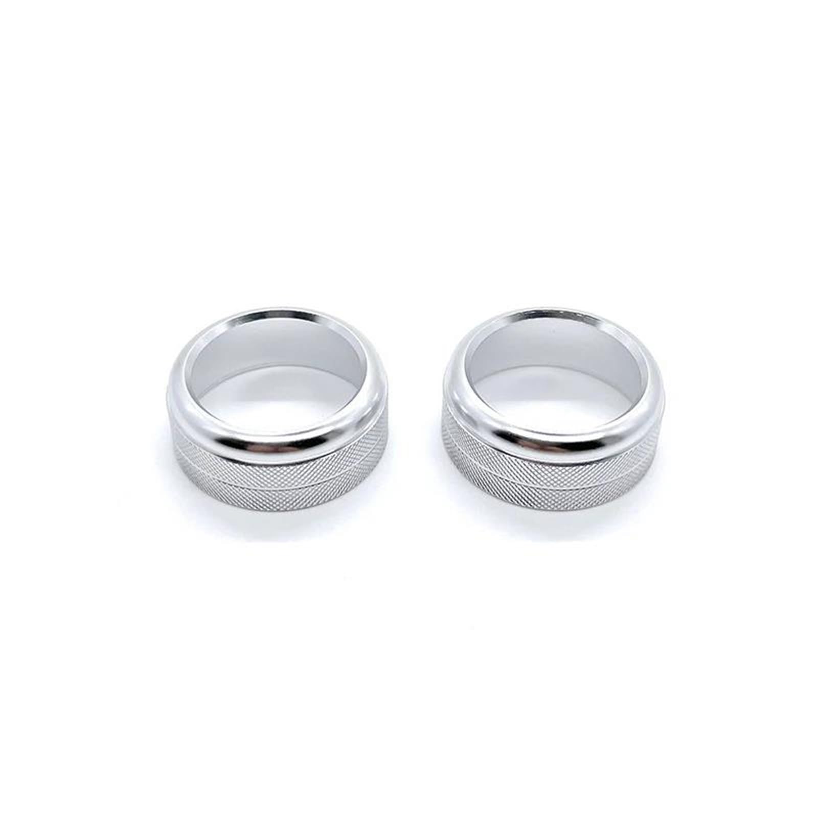 Heyhellnin E For Audi A6l A7 Rs7 2012-2018 2Pcs Car Dashboard Ac Control Knobs Decoration Ring Metal Cover Interior Accessories Trim Car Armrest Trim Fram