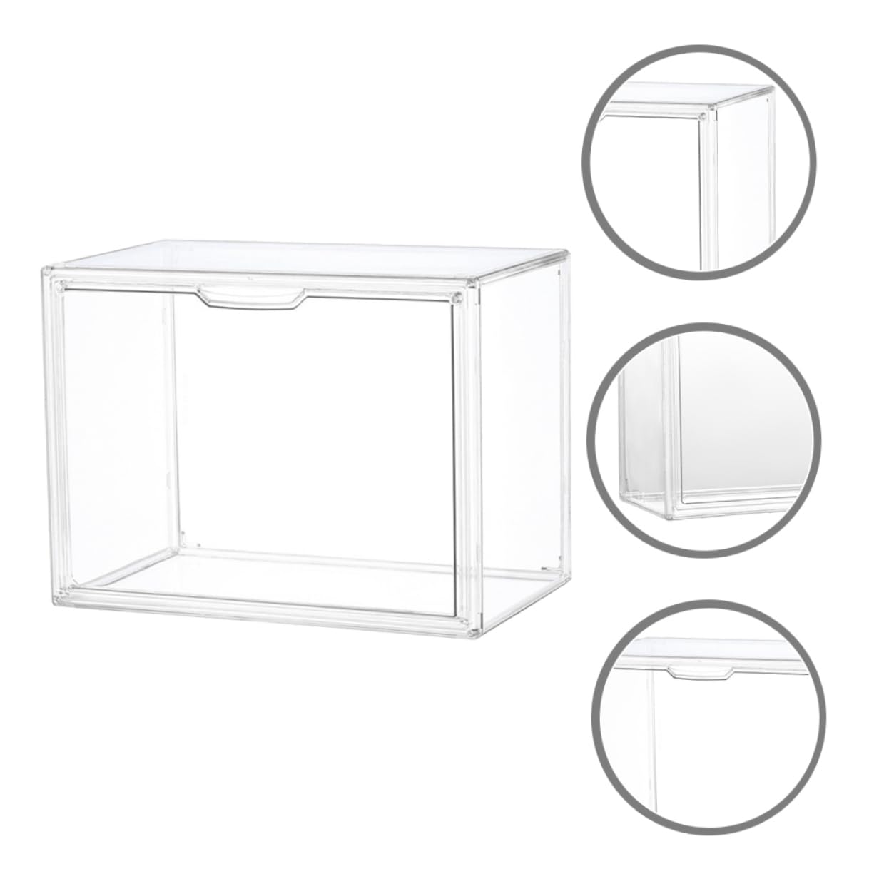Cabilock Caja De Exposición para Zapatos Vitrina De Almacenamiento Diseño Transparente Organizador De Calzado