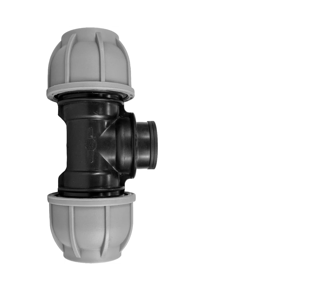 MDPE Compression Fitting PN10 - Tee 32mm x 1" BSPF x 32mm - Durable Pipe Connector for Water Supply and Irrigation Systems