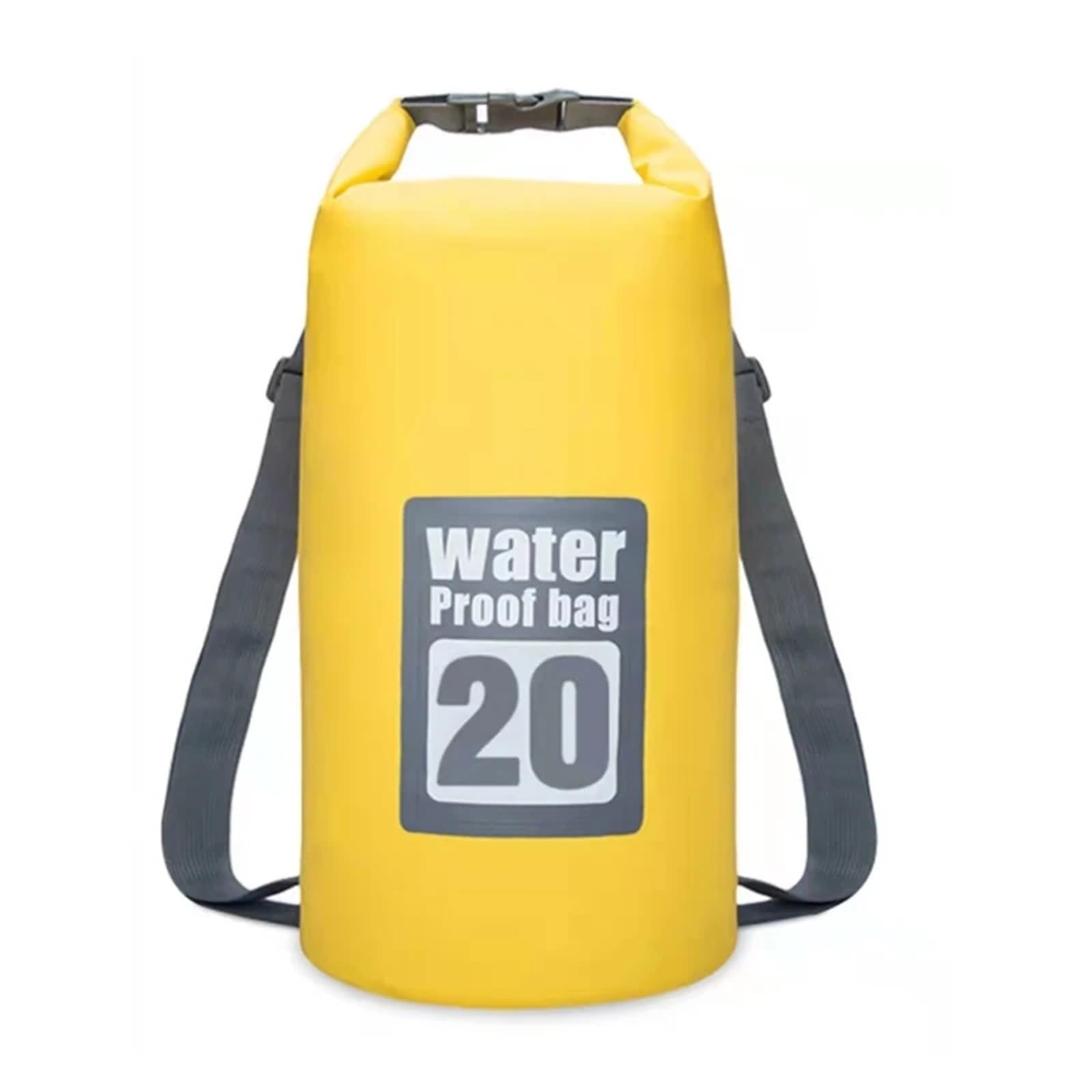 Dry Bag Borsa Impermeabile per Lo stoccaggio di Sport all'Aria Aperta in PVC per Canoa, Kayak, Rafting, Nuoto, Kit da Viaggio, Zaino Zaino Impermeabile(Green,20L)