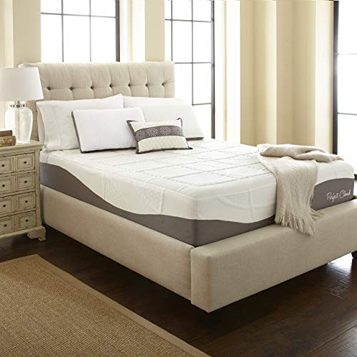 Perfect Cloud Made in The USA Elegance Plush Gel-Infused 12-inch Memory Foam Mattress - Pressure Relieving - Bed-in-a-Box (Queen)