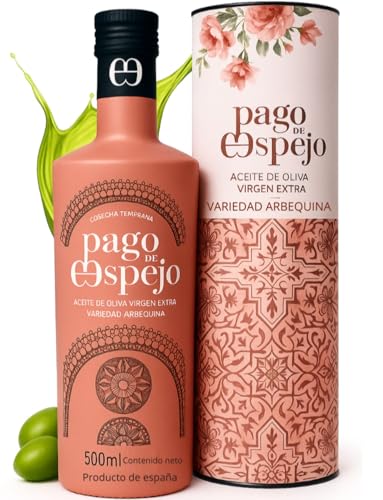 Aceite de Oliva Virgen Extra Arbequina de Jaén 500ml con Estuche Regalo Gourmet Cosecha Temprana Prensado en Frío Edición Limitada Ideal para Ensaladas y Desayunos Reserva Familiar Sabor Suave