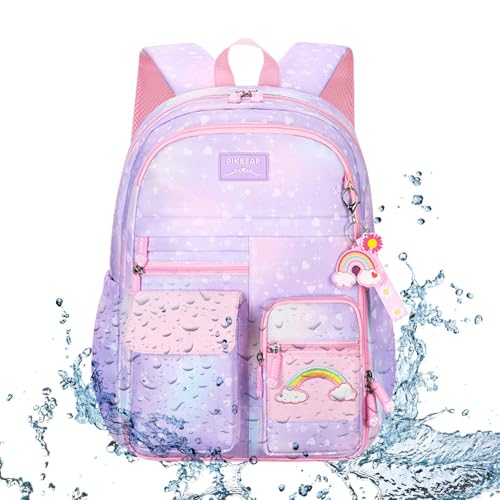 Sac à dos pour filles léger résistant à l'eau, cartable adolescentes - 7