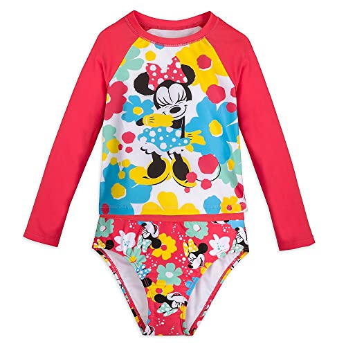 Disney Minnie Mouse Deluxe Swimsuit Set for Girls, Size 5/6 Multicolored3